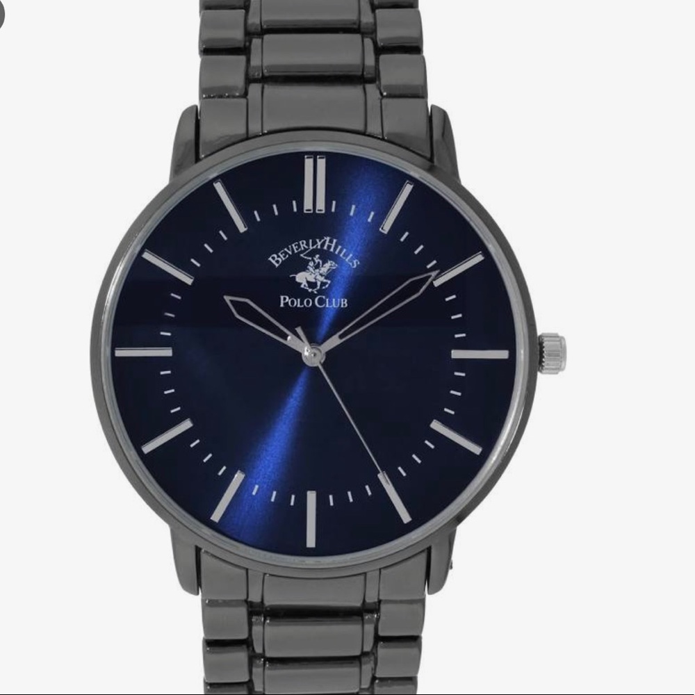 Mens Beverly Hills Polo Club Gunmetal Sport Watch
